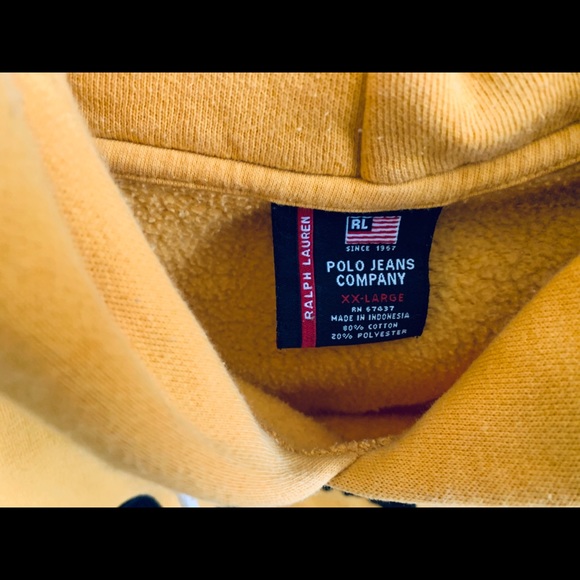 Custom Vintage Designer Ralph Lauren Crop Hoodie - Picture 3 of 3